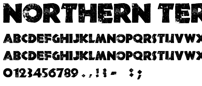 Northern Territories font